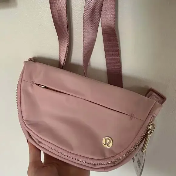 All Night Festival Bag Micro 2L Pink Pastel Gold Logo - Picture 1 of 7